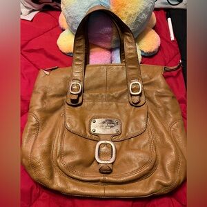 Vintage Michael Kors Tan Leather Handbag Shoulder bag